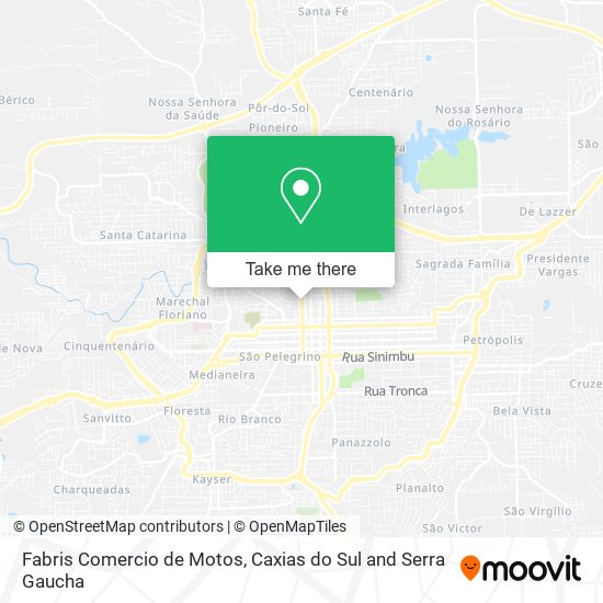 Fabris Comercio de Motos map