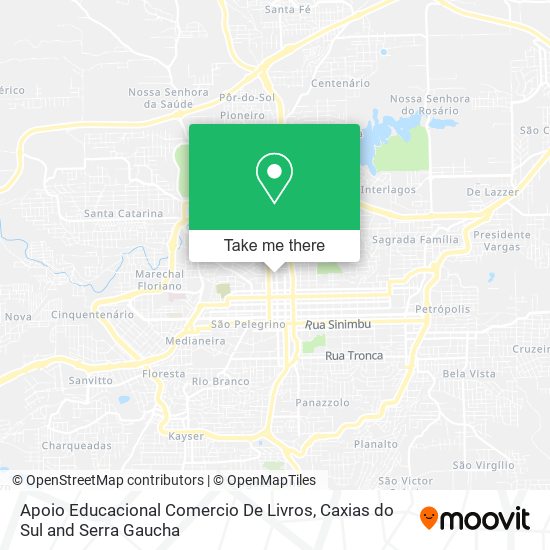 Apoio Educacional Comercio De Livros map
