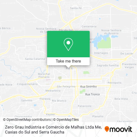 Zero Grau Indústria e Comércio de Malhas Ltda Me map