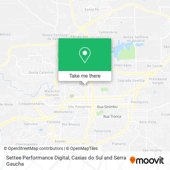 Settee Performance Digital map