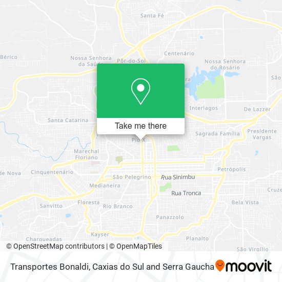 Transportes Bonaldi map