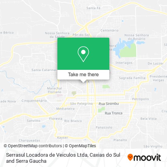 Serrasul Locadora de Veiculos Ltda map