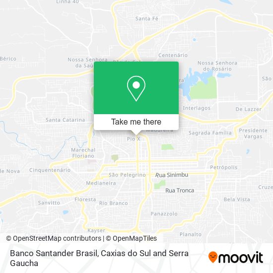 Banco Santander Brasil map