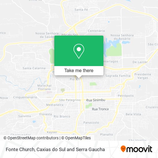 Fonte Church map