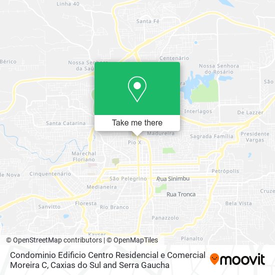 Mapa Condominio Edificio Centro Residencial e Comercial Moreira C