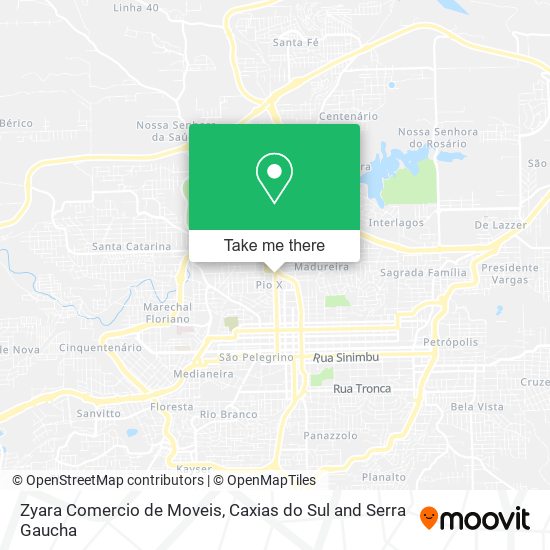Zyara Comercio de Moveis map