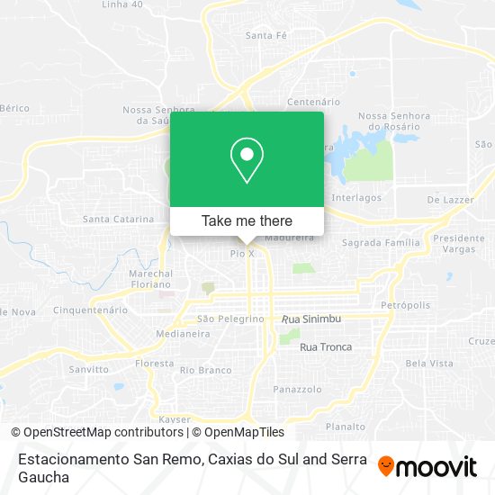 Estacionamento San Remo map
