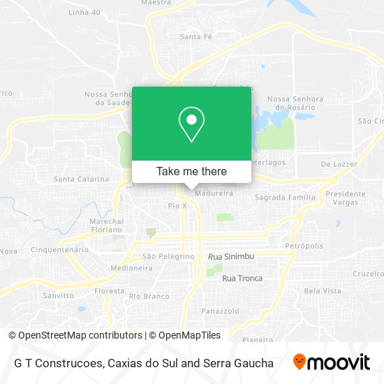 G T Construcoes map