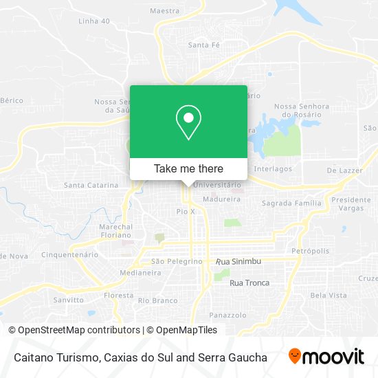 Caitano Turismo map