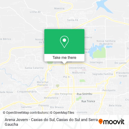 Arena Jovem - Caxias do Sul map