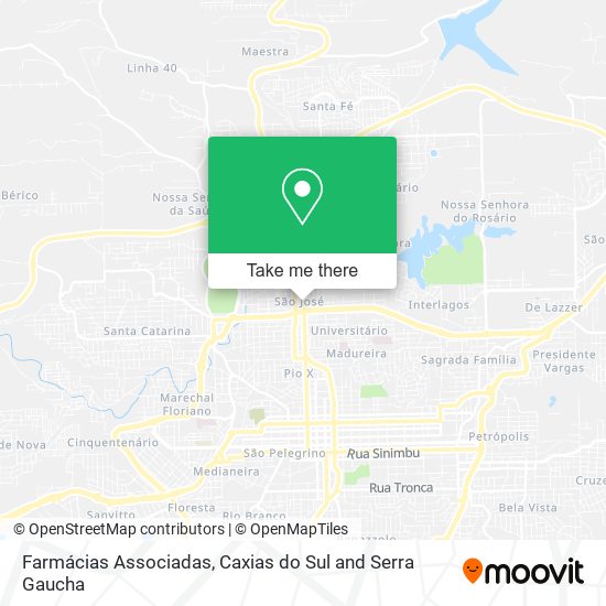 Farmácias Associadas map