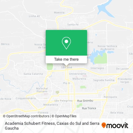 Mapa Academia Schubert Fitness