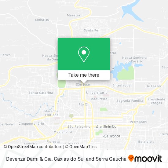 Devenza Dami & Cia map