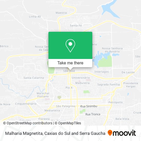 Malharia Magnetita map