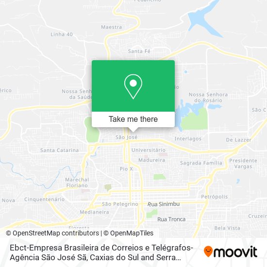 Ebct-Empresa Brasileira de Correios e Telégrafos-Agência São José Sã map