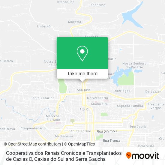 Cooperativa dos Renais Cronicos e Transplantados de Caxias D map