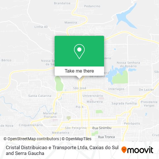 Cristal Distribuicao e Transporte Ltda map