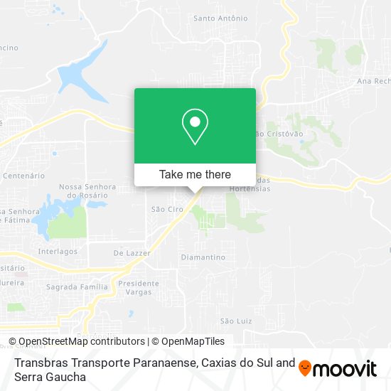 Transbras Transporte Paranaense map