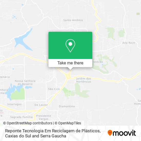 Reponte Tecnologia Em Reciclagem de Plásticos map