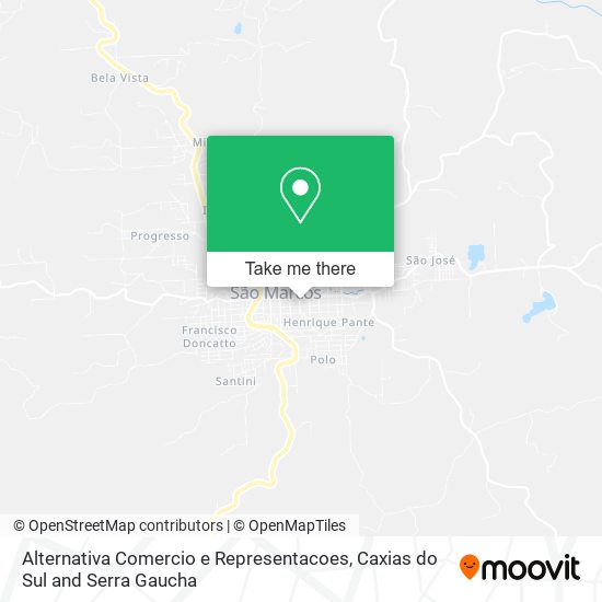 Alternativa Comercio e Representacoes map