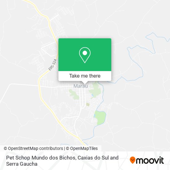 Pet Schop Mundo dos Bichos map