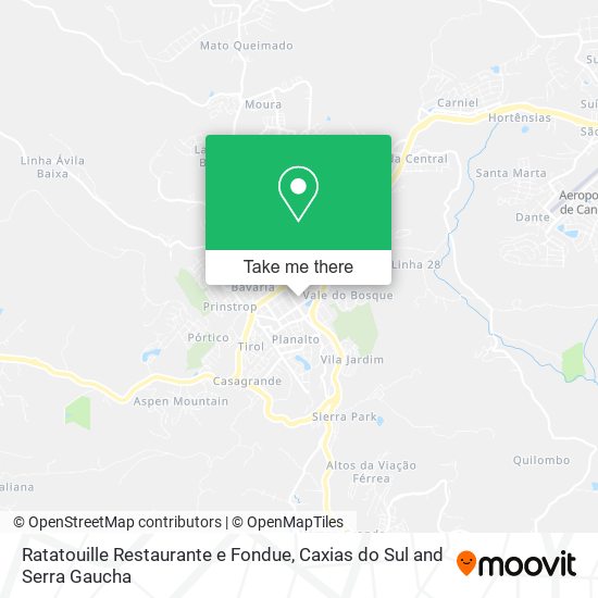 Ratatouille Restaurante e Fondue map