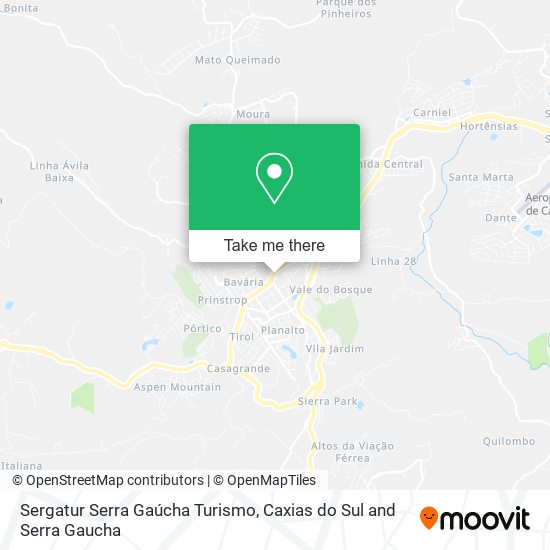 Sergatur Serra Gaúcha Turismo map