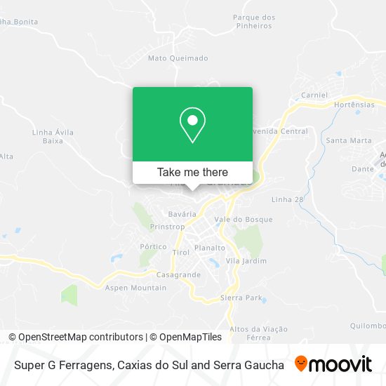 Super G Ferragens map