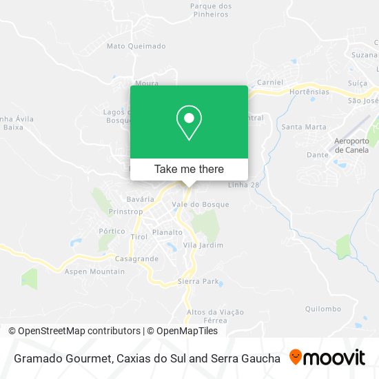 Mapa Gramado Gourmet