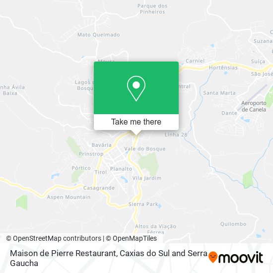 Maison de Pierre Restaurant map