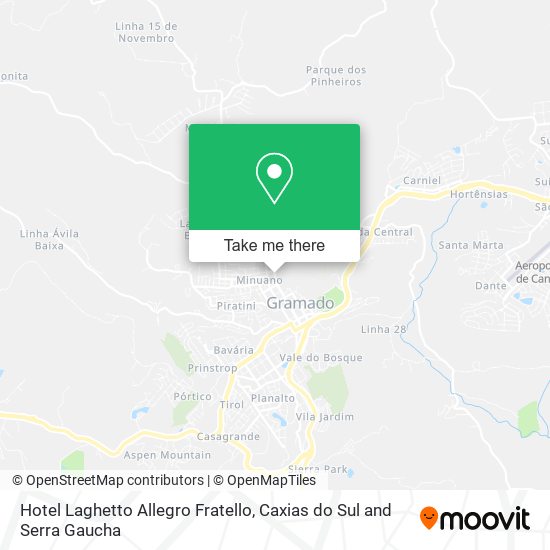 Hotel Laghetto Allegro Fratello map