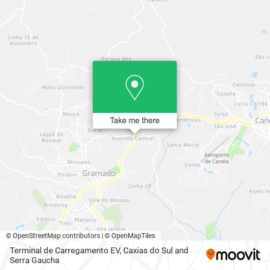 Terminal de Carregamento EV map