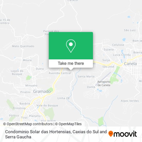 Condominio Solar das Hortensias map