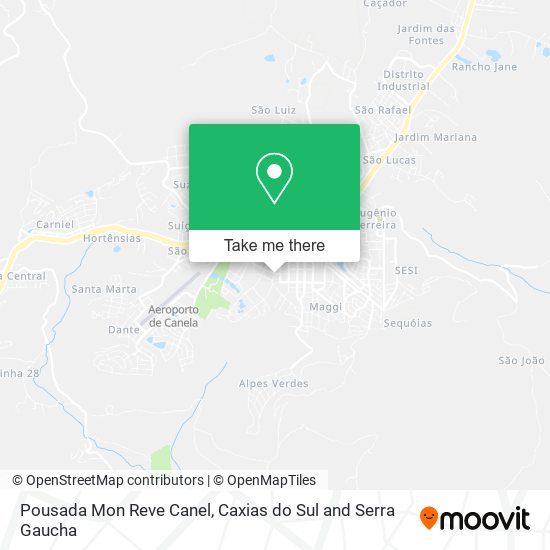 Pousada Mon Reve Canel map