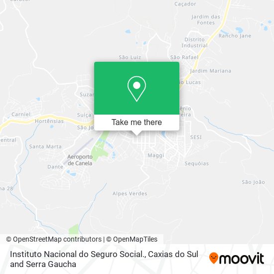 Instituto Nacional do Seguro Social. map