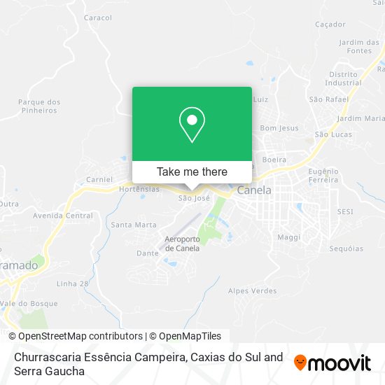 Mapa Churrascaria Essência Campeira