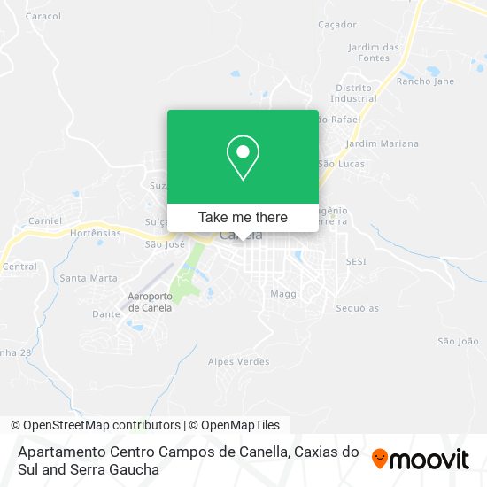 Apartamento Centro Campos de Canella map