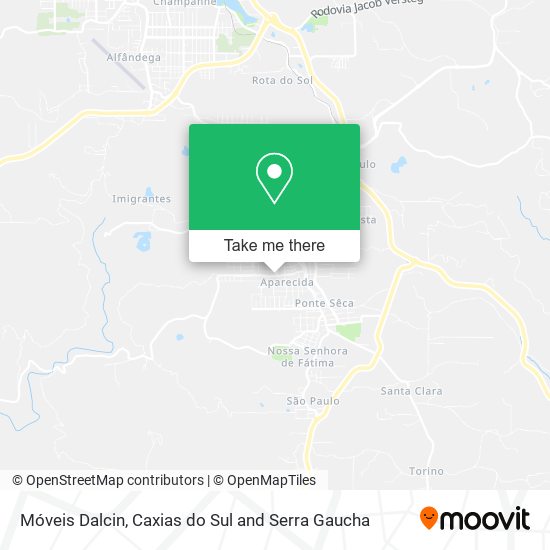 Móveis Dalcin map