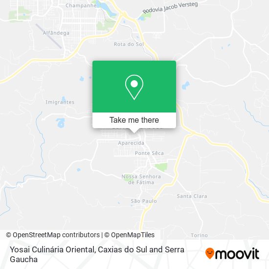 Yosai Culinária Oriental map