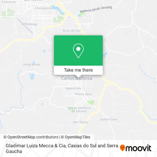 Gladimar Luiza Mecca & Cia map