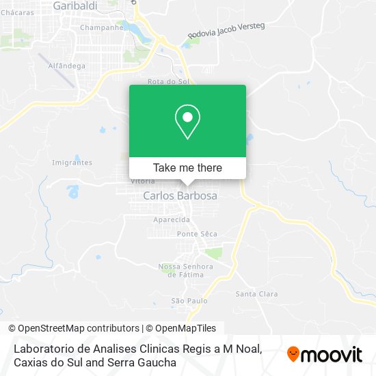 Mapa Laboratorio de Analises Clinicas Regis a M Noal