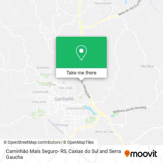 Caminhão Mais Seguro- RS map
