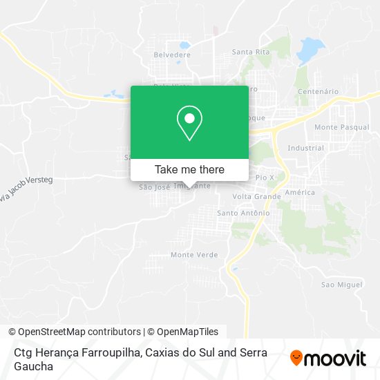 Ctg Herança Farroupilha map