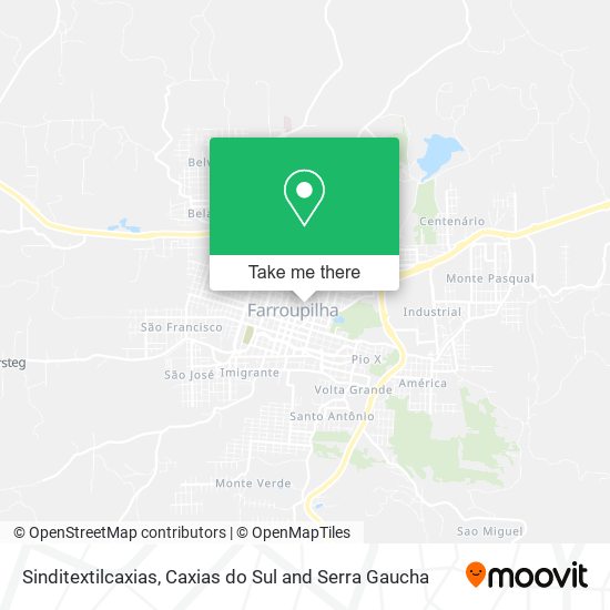 Sinditextilcaxias map