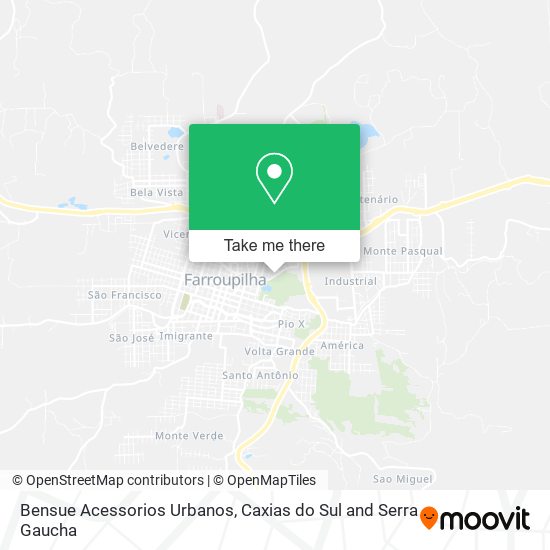 Bensue Acessorios Urbanos map