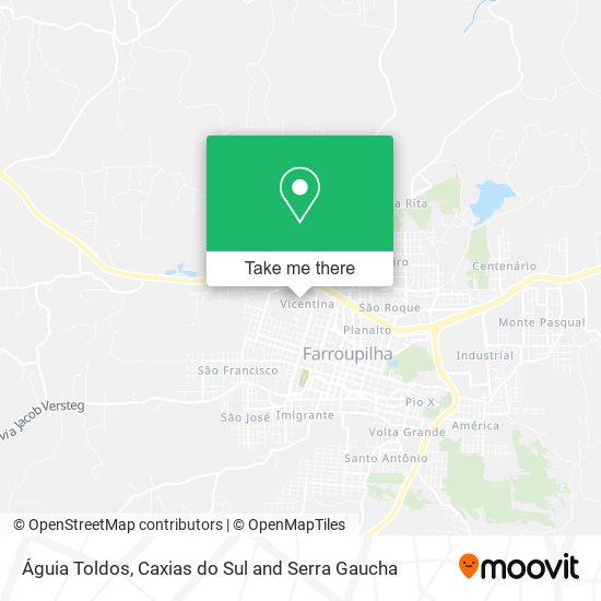 Águia Toldos map