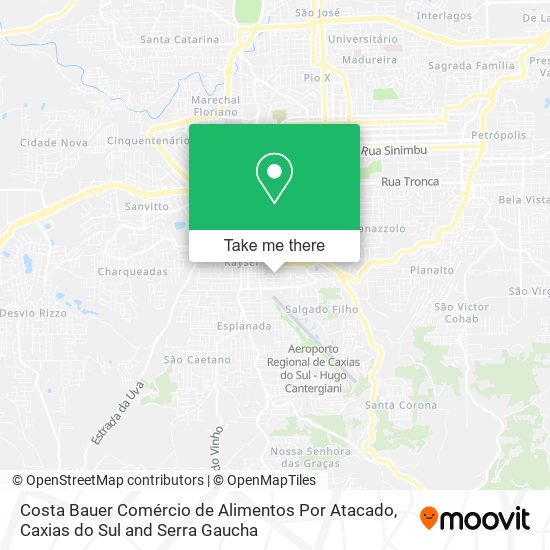 Costa Bauer Comércio de Alimentos Por Atacado map