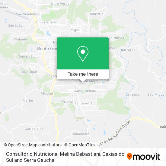 Consultório Nutricional Melina Debastiani map