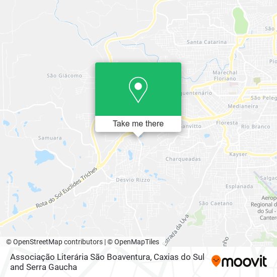 Mapa Associação Literária São Boaventura