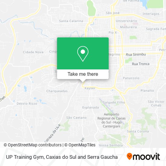 Mapa UP Training Gym